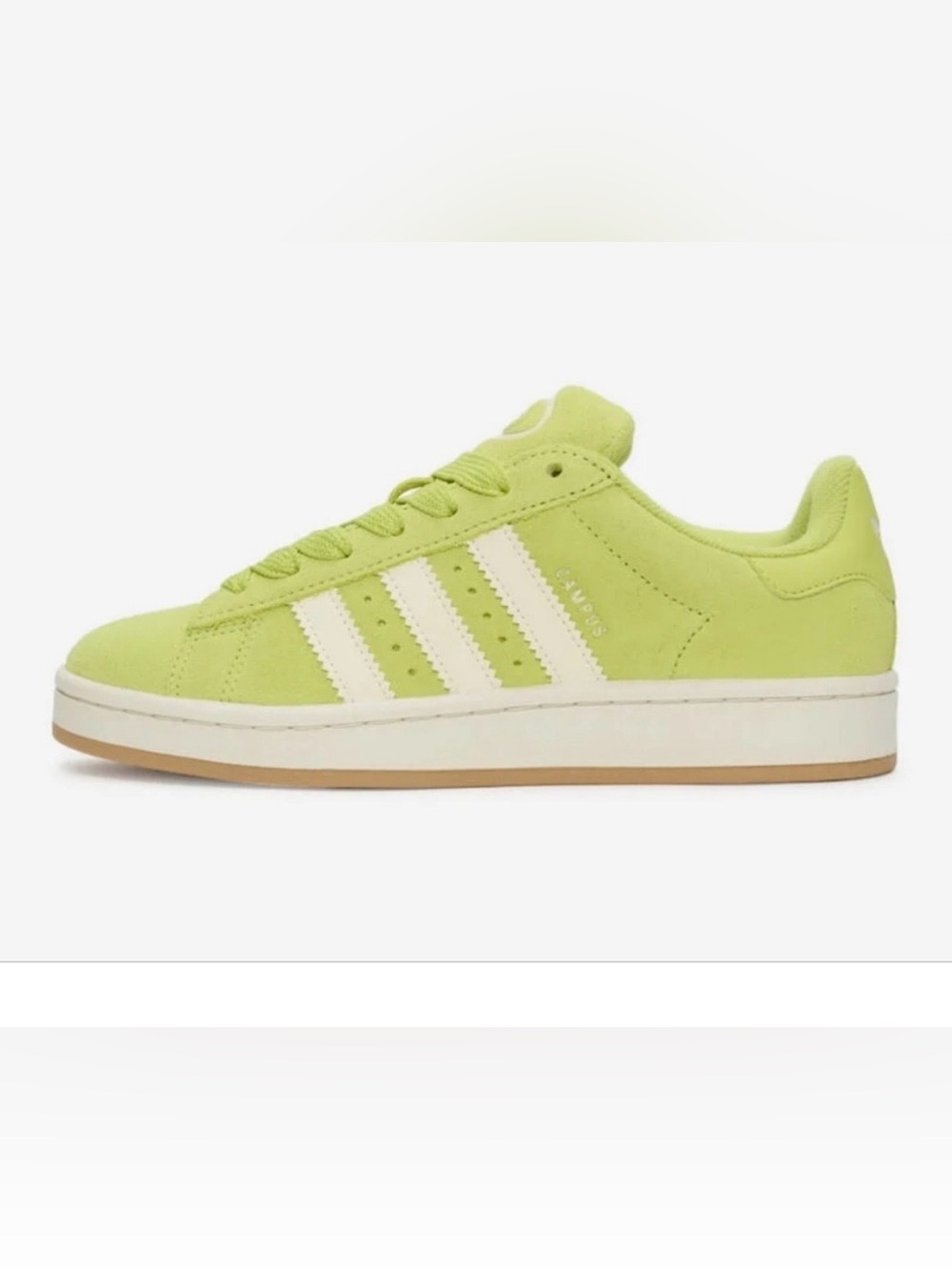 NWT ADIDAS Womens Green White Casual Suede Y2K Style 00s Campus Sneakers Size 10